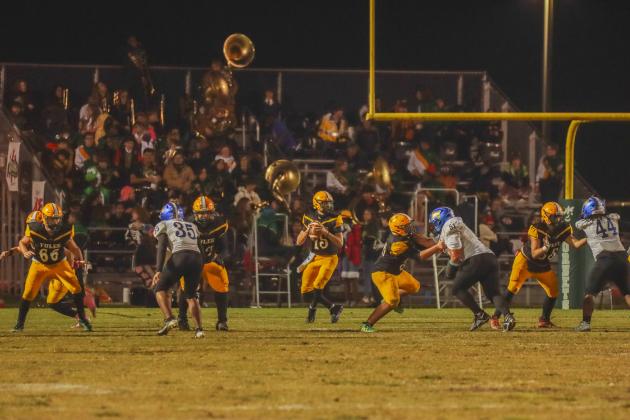 Hornet football on Oct. 31. Photo by Ashley Chandler/News-Leader