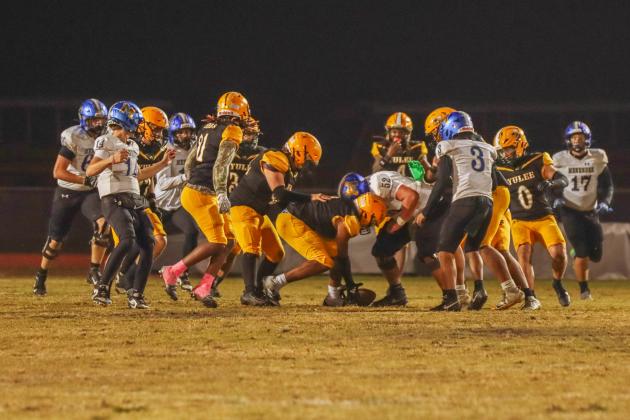 Hornet football on Oct. 31. Photo by Ashley Chandler/News-Leader