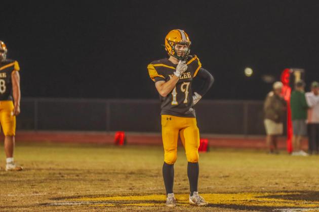Hornet football on Oct. 31. Photo by Ashley Chandler/News-Leader