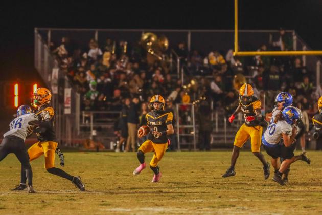 Hornet football on Oct. 31. Photo by Ashley Chandler/News-Leader