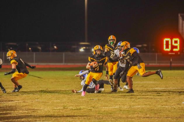 Hornet football on Oct. 31. Photo by Ashley Chandler/News-Leader