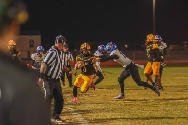 Hornet football on Oct. 31. Photo by Ashley Chandler/News-Leader