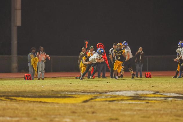 Hornet football on Oct. 31. Photo by Ashley Chandler/News-Leader