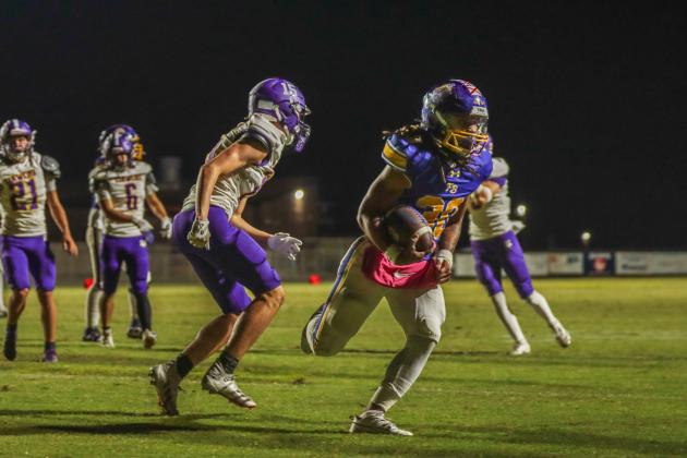 Pirate football on Oct. 31. Photo by Ashley Chandler/News-Leader