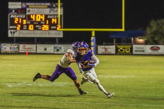 Pirate football on Oct. 31. Photo by Ashley Chandler/News-Leader