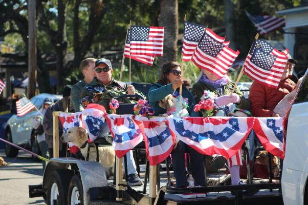 The vets pets parade float. By Marisa DeMar/News-Leader
