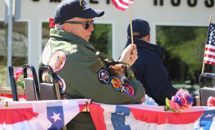 The Vets Pets parade float. By Marisa DeMar/News-Leader