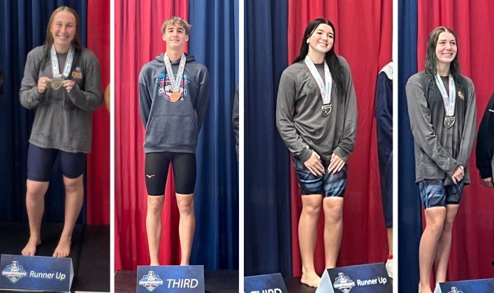 FBHS TOP 8 State Finalists: Skylar Revere; Logan Cook; Cora Foxwell-Jones; and Rileigh Revere. Submitted photos