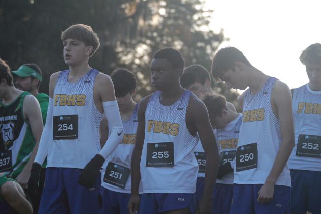 Fernandina Beach boys cross country runners ready for the FHSAA 2A Region 1 meet. Submitted photo
