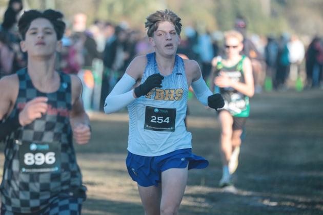 Fernandina Beach boys cross country in the FHSAA 2A Region 1 meet. Submitted photo