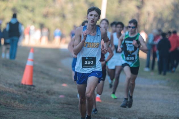 Fernandina Beach boys cross country in the FHSAA 2A Region 1 meet. Submitted photo