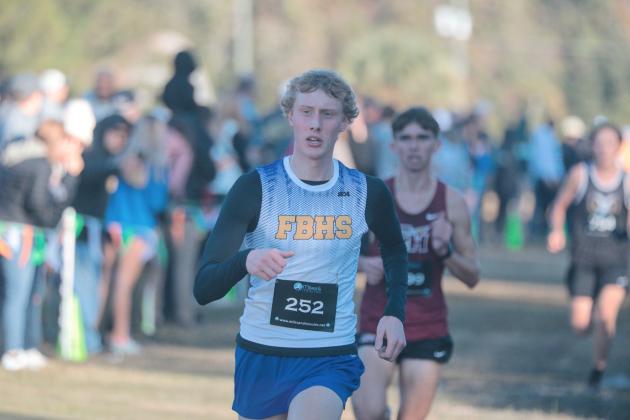 Fernandina Beach boys cross country in the FHSAA 2A Region 1 meet. Submitted photo