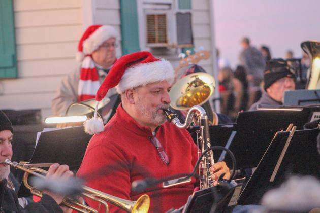 The Nassau Community band performs at the Fernandina Beach tree lighting ceremony on Nov. 28