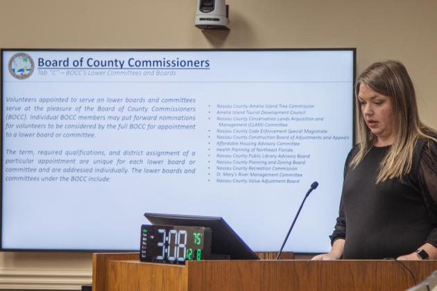 The Nassau County Board of County Commissioners held its annual reorganizational meeting Monday, Dec. 8. Photo by Ashley Chandler/News-Leader