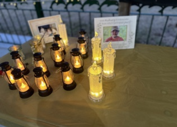 The candlelight vigil after the annual memorial walk held on Dec. 26 in 2024.  Submitted photos
