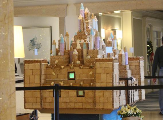 Photos by Marisa DeMar/News-Leader  The completed gingerbread sandcastle in the lobby of the Ritz-Carlton Amelia Island on Nov. 25.