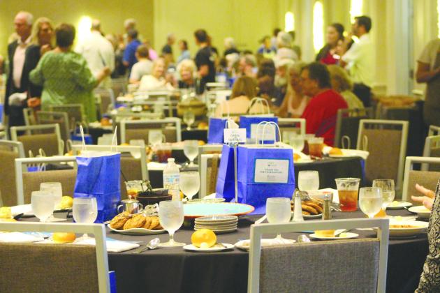 It was a full house during the Nov. 25 Empty Bowls fundraiser at the Barnabas Center. By Marisa DeMar