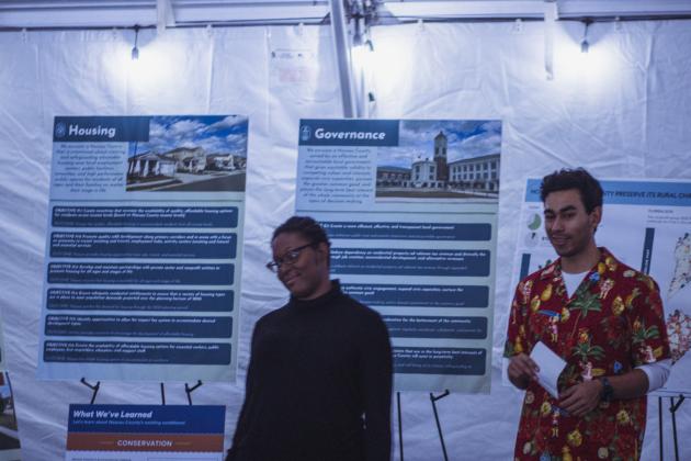 Inside the Nassau County tent at the tree lighting event Friday at the Robert M. Foster Justice Center in Yulee. Photo by Ashley Chandler/News-Leader