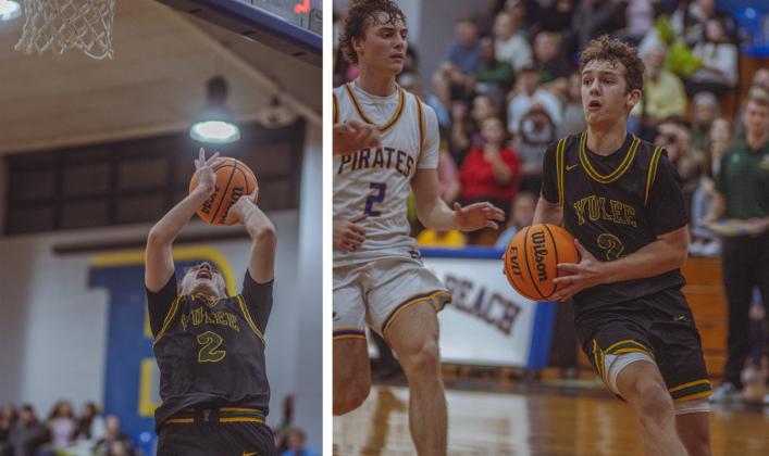 The boys varsity basketball teams from Fernandina beach and Yulee high school faced off in Fernandina Beach on Dec. 5. Photo by Ashley Chandler/News-Leader