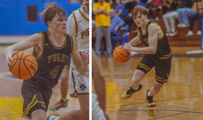 The boys varsity basketball teams from Fernandina beach and Yulee high school faced off in Fernandina Beach on Dec. 5. Photo by Ashley Chandler/News-Leader