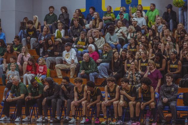 The boys varsity basketball teams from Fernandina beach and Yulee high school faced off in Fernandina Beach on Dec. 5. Photo by Ashley Chandler/News-Leader