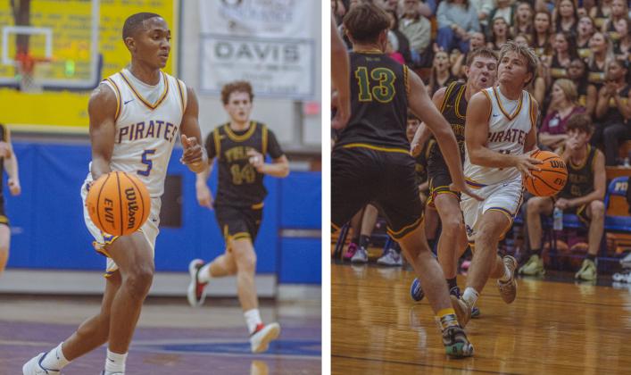 The boys varsity basketball teams from Fernandina beach and Yulee high school faced off in Fernandina Beach on Dec. 5. Photo by Ashley Chandler/News-Leader