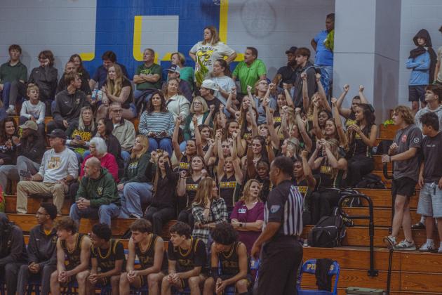 The boys varsity basketball teams from Fernandina beach and Yulee high school faced off in Fernandina Beach on Dec. 5. Photo by Ashley Chandler/News-Leader