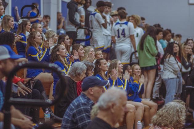 The boys varsity basketball teams from Fernandina beach and Yulee high school faced off in Fernandina Beach on Dec. 5. Photo by Ashley Chandler/News-Leader