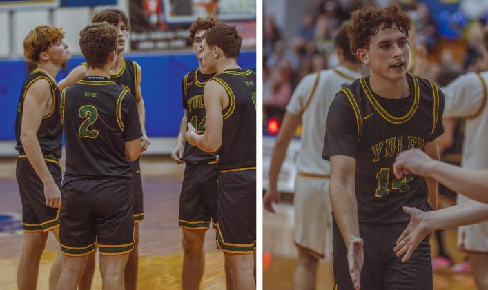 The boys varsity basketball teams from Fernandina beach and Yulee high school faced off in Fernandina Beach on Dec. 5. Photo by Ashley Chandler/News-Leader