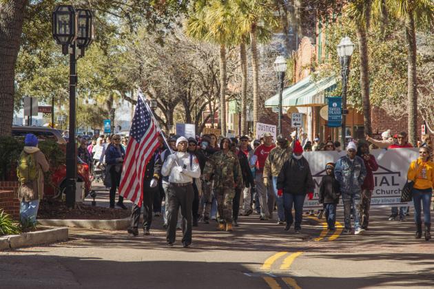 The Martin Luther King Jr. Day Parade was held in downtown Fernandina Beach on Monday, Jan. 19. Photo by Ashley Chandler/News-Leader