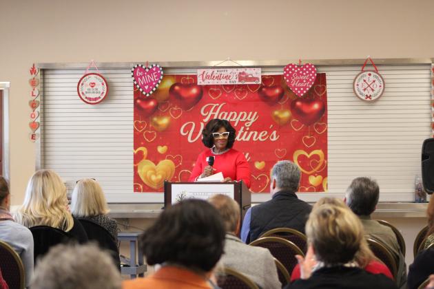 Janice Ancrum, President and CEO of NCCOA speaks at the annual meeting on Tuesday at the Janice Ancrum Senior Life Center. By Marisa DeMar/News-Leader