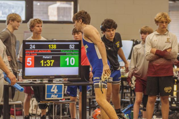 Dual at the Dunes wrestling tournament on Jan. 10, 2026 at FBHS. Photo by Ashley Chandler/News-Leader