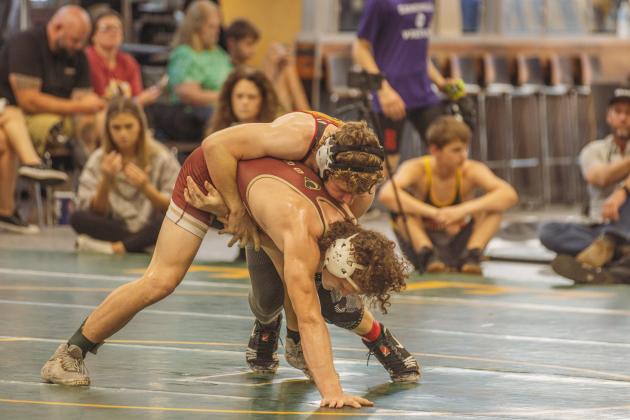 Dual at the Dunes wrestling tournament on Jan. 10, 2026 at FBHS. Photo by Ashley Chandler/News-Leader