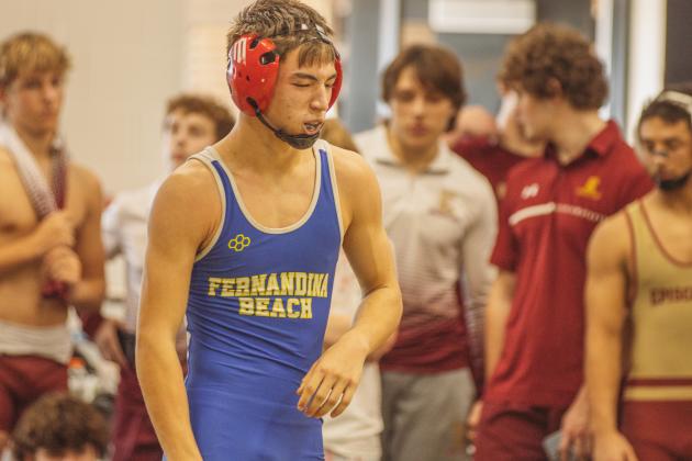 Dual at the Dunes wrestling tournament on Jan. 10, 2026 at FBHS. Photo by Ashley Chandler/News-Leader