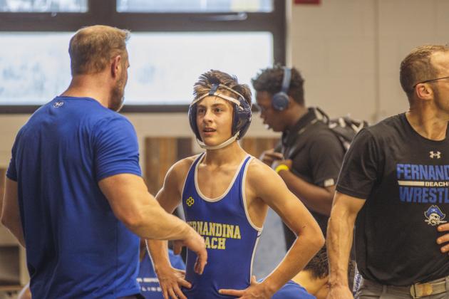 Dual at the Dunes wrestling tournament on Jan. 10, 2026 at FBHS. Photo by Ashley Chandler/News-Leader