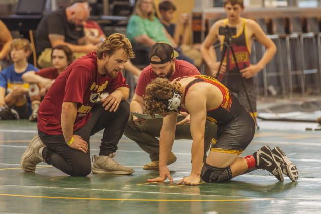 Dual at the Dunes wrestling tournament on Jan. 10, 2026 at FBHS. Photo by Ashley Chandler/News-Leader
