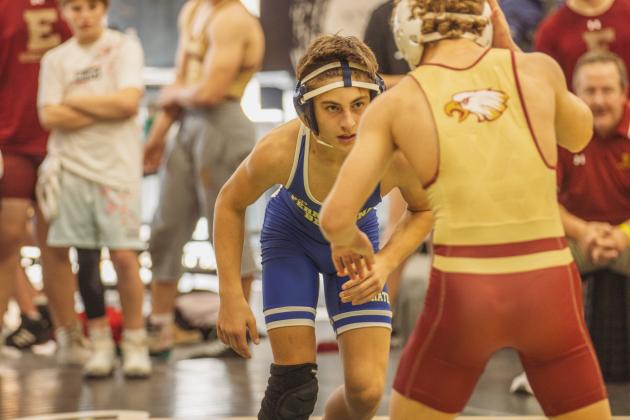 Dual at the Dunes wrestling tournament on Jan. 10, 2026 at FBHS. Photo by Ashley Chandler/News-Leader