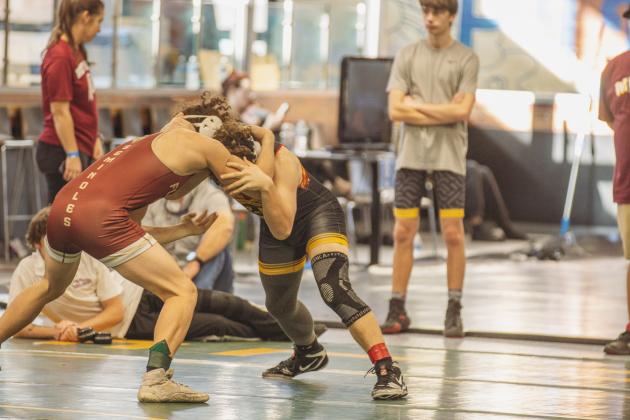 Dual at the Dunes wrestling tournament on Jan. 10, 2026 at FBHS. Photo by Ashley Chandler/News-Leader