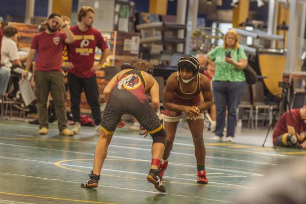 Dual at the Dunes wrestling tournament on Jan. 10, 2026 at FBHS. Photo by Ashley Chandler/News-Leader