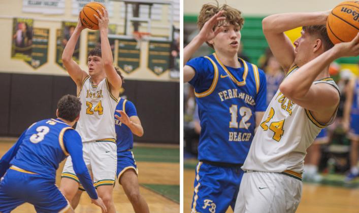 Fernandina Beach vs. Yulee varsity boys basketball Jan. 23. Photo by Ashley Chandler/News-Leader