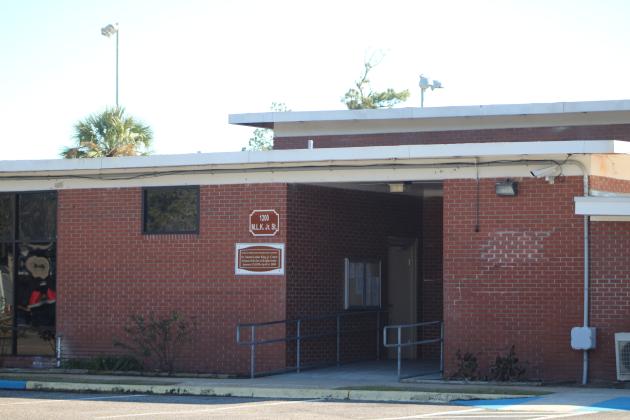 The Martin Luther King Jr. Rec Center on Monday. The emergency cold weather shelter is located in the auditorium of the MLK Jr. Rec Center on Elm Street in Fernandina Beach. Photo by Marisa DeMar/News-Leader