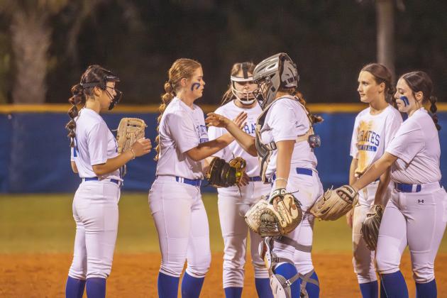 The Fernandina Beach High School softball team beat Raines on Feb. 17, 22-4. Photo by Ashley Chandler/News-Leader