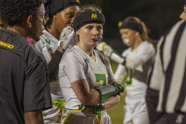 The Fernandina Beach and Yulee high school flag football teams faced off Wednesday in Fernandina Beach. Photo by Ashley Chandler/News-Leader