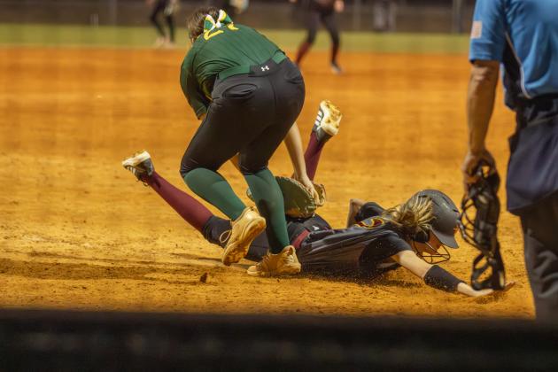 YHS and WNHS softball faced off in Yulee on Feb. 19. The Warriors beat the Hornets 4-0. Photo by Ashley Chandler/News-Leader