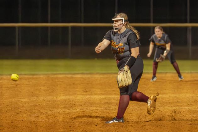 YHS and WNHS softball faced off in Yulee on Feb. 19. The Warriors beat the Hornets 4-0. Photo by Ashley Chandler/News-Leader