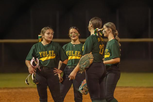 YHS and WNHS softball faced off in Yulee on Feb. 19. The Warriors beat the Hornets 4-0. Photo by Ashley Chandler/News-Leader