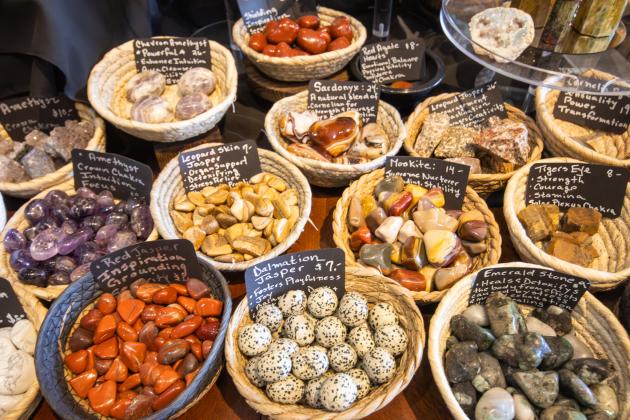 Holistic healing products for sale at Sand and Sage Mystic Shoppe. Photo by Marisa DeMar/News-Leader