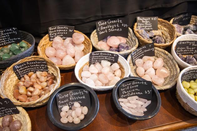 Holistic healing products for sale at Sand and Sage Mystic Shoppe. Photo by Marisa DeMar/News-Leader