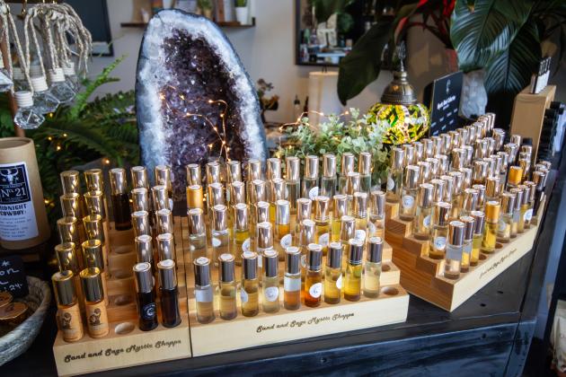 Holistic healing products for sale at Sand and Sage Mystic Shoppe. Photo by Marisa DeMar/News-Leader