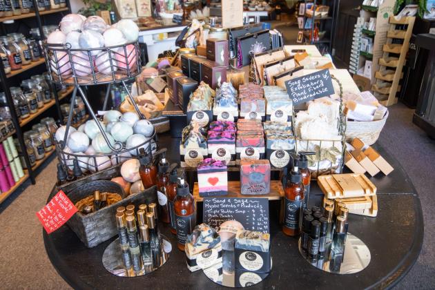 Holistic healing products for sale at Sand and Sage Mystic Shoppe. Photo by Marisa DeMar/News-Leader
